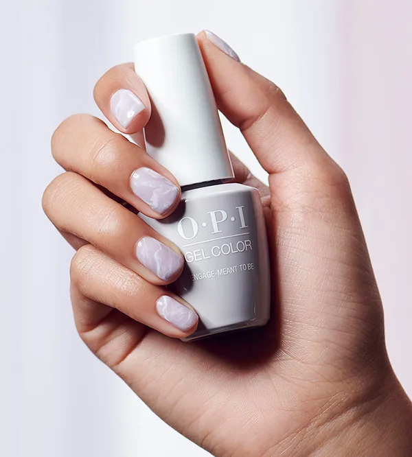 Smoke Quartz Wedding Nails Marble Nail Art